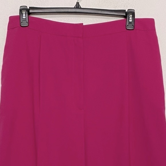 Zara "NEW" Pink Blogger Favorite High Waist Masculine Wide Leg Trousers Size XXL - Picture 3 of 9